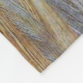 木製の穀物の質 フリースブランケット (角)