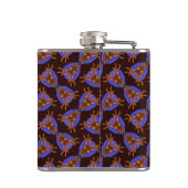 木製の穀物の8点の木びき台のシカの狩りのトロフィ フラスク (裏面)