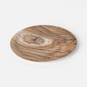木製の穀物のKnotholeの紙皿 ペーパープレート (アングル)