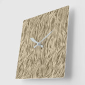 木製の穀物板フランスのなカシのワインバレルの時計 スクエア壁時計 (傾斜)