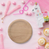 木製の穀物 ペーパープレート (パーティー)