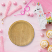 木製の穀物 ペーパープレート (パーティー)