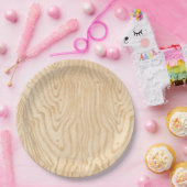 木製の穀物 ペーパープレート (パーティー)