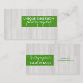 木製の穀物 名刺 (正面/裏面)