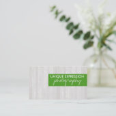 木製の穀物 名刺 (スタンド正面)