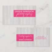 木製の穀物 名刺 (正面/裏面)