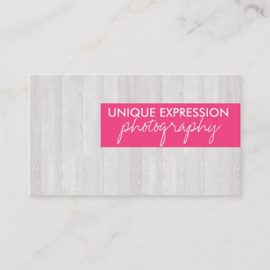 木製の穀物 名刺 (正面)