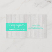 木製の穀物 名刺 (裏面)