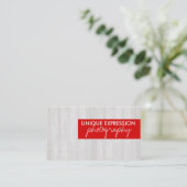 木製の穀物 名刺 (スタンド正面)