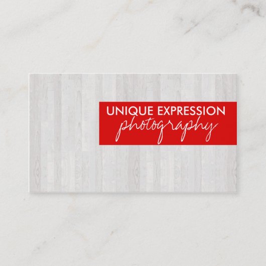 木製の穀物 名刺 (正面)