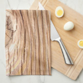 木製の穀物Knothole キッチンタオル (四つ折り)