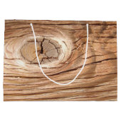 木製の穀物Knothole ラージペーパーバッグ (裏面)