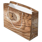 木製の穀物Knothole ラージペーパーバッグ (裏面アングル)