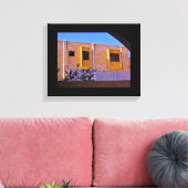 木製の窓カバー キャンバスプリント (インサイチュ (リビング))