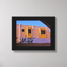 木製の窓カバー キャンバスプリント