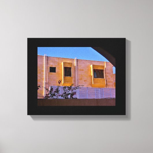 木製の窓カバー キャンバスプリント (正面)