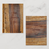 木製の粒状の名刺 名刺 (正面/裏面)