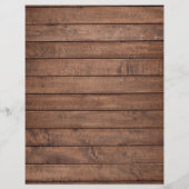 木製の素朴ストリングライト結婚式 プログラムのタイムライン (裏面)