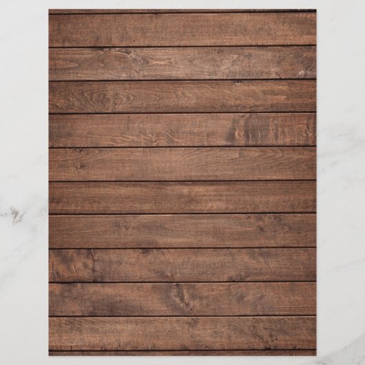 木製の素朴ストリングライト結婚式 プログラムのタイムライン (裏面)