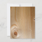 木製の結婚式招待状-マツ 招待状 (裏面)