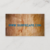 木製の織り目加工の名刺 名刺 (裏面)
