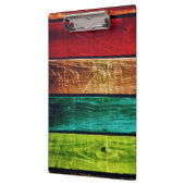 木製の背モダン景 クリップボード (左)