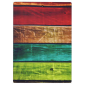 木製の背モダン景 クリップボード (裏面)