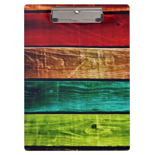 木製の背モダン景 クリップボード (正面)