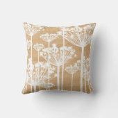 木製の背景によってはガーリーな花パターンが開花します クッション (裏面)