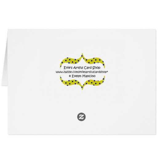 木製の背景カードの蝶w/Leopard点 (裏面横)