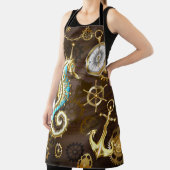 木製の背景（メカニカルシーホース付き） エプロン (インサイチュ)