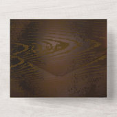 木製の背景(メカニカルシーホース付き) オールインワン招待状 (裏面)