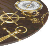 木製の背景(メカニカルシーホース付き) カッティングボード (角)