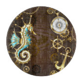 木製の背景(メカニカルシーホース付き) カッティングボード (正面)