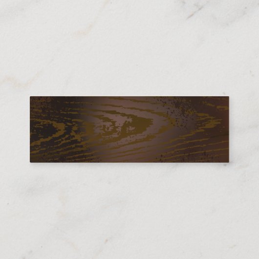 木製の背景(メカニカルシーホース付き) コーリングカード (裏面)