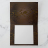 木製の背景（メカニカルシーホース付き） サンキューカード (内部)