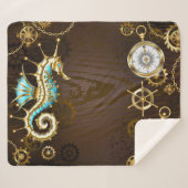 木製の背景(メカニカルシーホース付き) シェルパブランケット (正面(横))