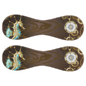 木製の背景（メカニカルシーホース付き） ソフトボール (パネル)