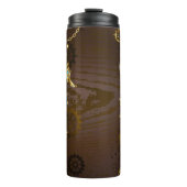 木製の背景(メカニカルシーホース付き) タンブラー (正面)