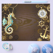 木製の背景(メカニカルシーホース付き) チラシ (シングル)