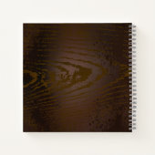 木製の背景(メカニカルシーホース付き) ノートブック (裏面)