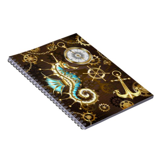 木製の背景(メカニカルシーホース付き) ノートブック (右側)