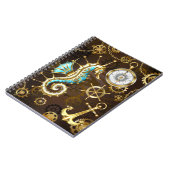 木製の背景(メカニカルシーホース付き) ノートブック (左側)