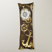 木製の背景（メカニカルシーホース付き） ボディピロー (裏面 (縦))