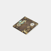 木製の背景（メカニカルシーホース付き） ポストイット (アングル)