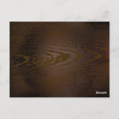 木製の背景（メカニカルシーホース付き） ポストカード (裏面)