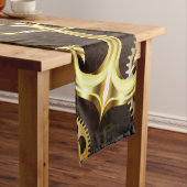 木製の背景(メカニカルシーホース付き) ミディアムテーブルランナー (インサイチュ)