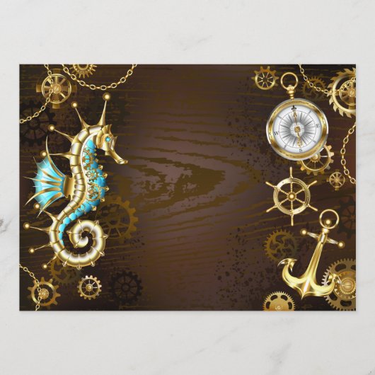 木製の背景（メカニカルシーホース付き） メニュー (正面)