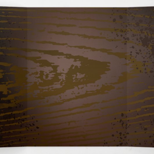 木製の背景(メカニカルシーホース付き) 三つ折り招待状 (内部中)