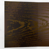 木製の背景(メカニカルシーホース付き) 三つ折り案内状 (内部最初)